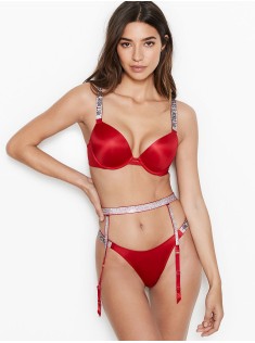 Пояс Victoria's Secret VERY SEXY Shine Strap Garter Belt Lipstick