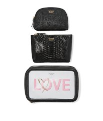 3 в 1 косметичка Victoria's Secret Love Backstage Nested Trio Cosmetic Bag NWT