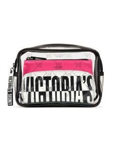3 в 1 косметичка Victoria's Secret Beauty Bag Trio VS MONOGRAM