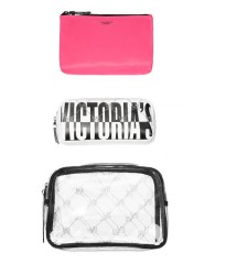 3 в 1 косметичка Victoria’s Secret Beauty Bag Trio VS MONOGRAM