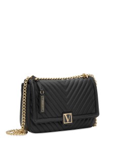 Кросс-боди Victoria’s Secret The Victoria Medium Shoulder Bag V-Quilt Black Lily
