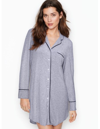 Нічна сорочка Victoria's Secret Modal Long-Sleeve Sleepshirt