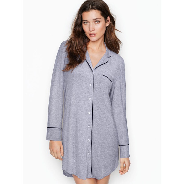 Нічна сорочка Victoria's Secret Modal Long-Sleeve Sleepshirt