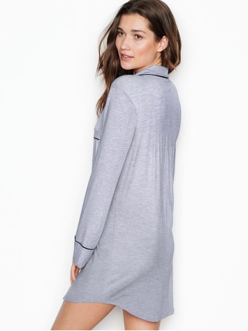 Нічна сорочка Victoria's Secret Modal Long-Sleeve Sleepshirt