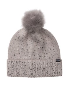 Шапка Victoria's Secret Rhinestone Pom-pom Hat