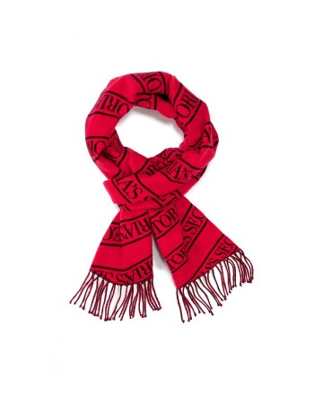 Шарф Victoria's Secret Red Scarf Scarlet Logo Stripe