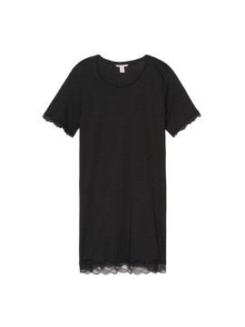 Ночная рубашка Victoria’s Secret Modal Black Lace
