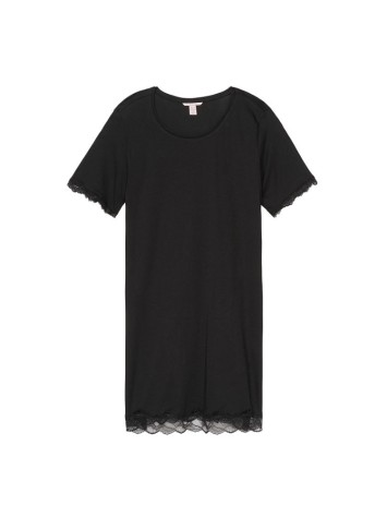 Нічна сорочка Victoria's Secret Modal Black Lace