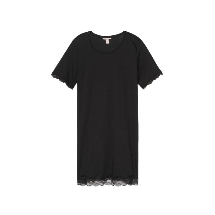 Нічна сорочка Victoria's Secret Modal Black Lace
