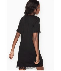 Нічна сорочка Victoria's Secret Modal Black Lace