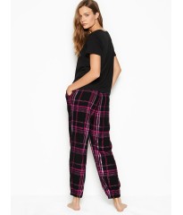 Пижама Victoria’s Secret Cotton & Flannel Long Lounge PJ Set