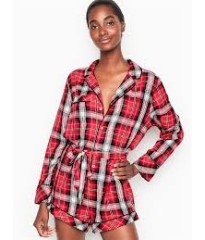 Фланелевий ромпер Victoria's Secret RED Plaid PJ SET