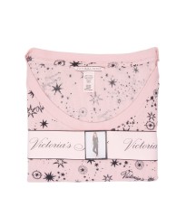 Пижама Victoria’s Secret Thermal Long PJ Set Pink Starry Sky