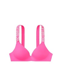 Бюстгальтер Victoria’s Secret T-shirt Lightly lined Logo Bra Neon pink