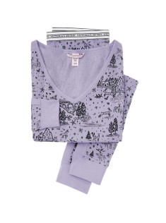 Піжама Victoria's Secret Thermal Long PJ Set magic print