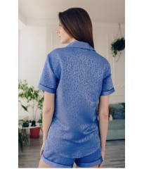 Сатинова піжама Victoria's Secret Sky Blue Satin Short PJ Set