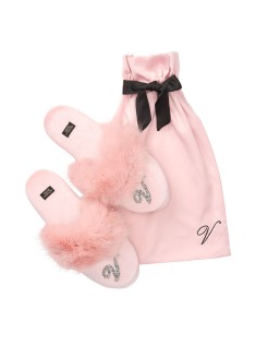 Домашні капці Victoria's Secret Slippers Shine Logo V