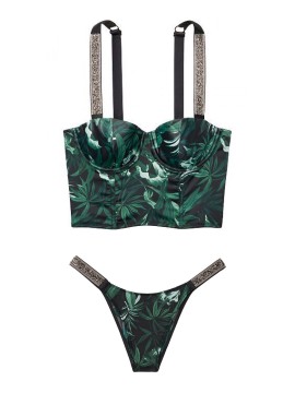 Комплект білизни Victoria's Secret Very Sexy Shine Strap Balconette Tropical print
