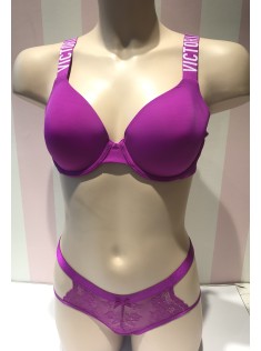 Бюстгальтер Victoria's Secret Logo Bra Purple