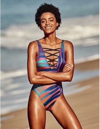 Купальник монокіні Victoria's Secret PINK - One-piece Tropic print