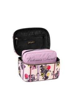 Б'юті кейс VICTORIA'S SECRET Pink Micro Dot Small Weekender Train Case