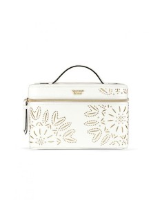 Бьюті кейс VICTORIA'S SECRET Laser-Cut Floral White Runway Vanity Case