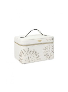 Бьюті кейс VICTORIA'S SECRET Laser-Cut Floral White Runway Vanity Case