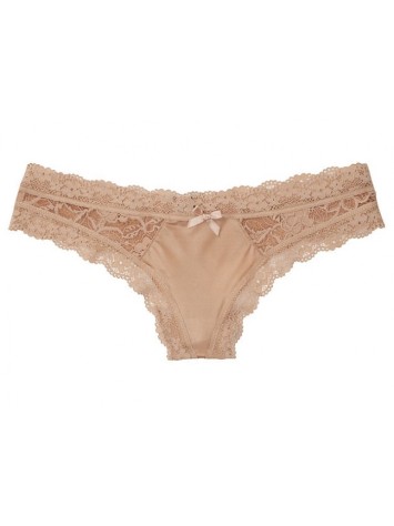 Трусики Victoria's Secret Nude Lace Thong panty