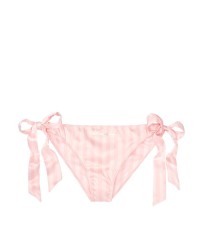 Трусики Victoria's Secret Very Sexy Satin string cheeky with pink stripes