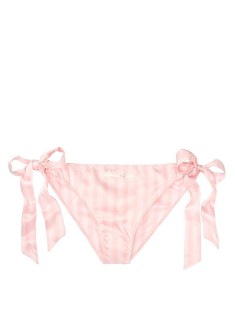 Трусики Victoria's Secret Very Sexy Satin string cheeky with pink stripes