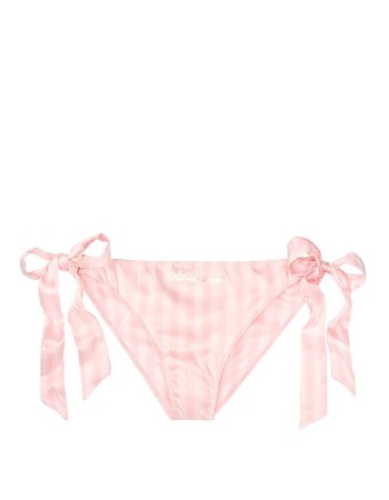 Трусики Victoria's Secret Very Sexy Satin string cheeky with pink stripes