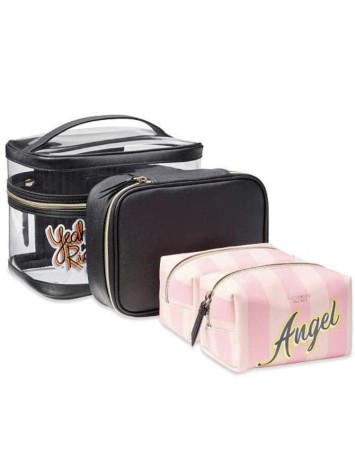Набір косметичок VICTORIA'S SECRET AngeL print 4-in-1 Beauty Bag Set