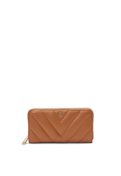 Кошелек Large Wallet with Zip Brown