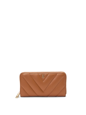 Гаманець Large Wallet with Zip Brown