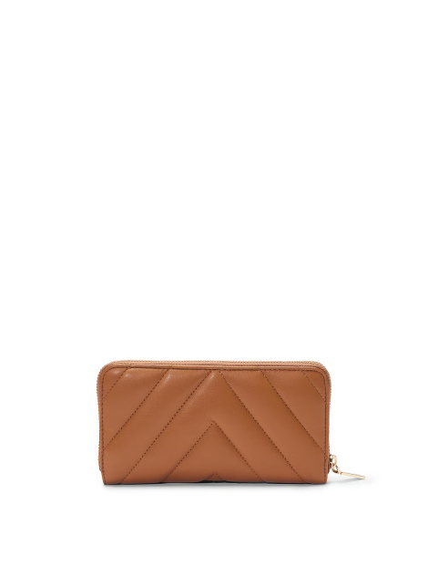 Кошелек Large Wallet with Zip Brown