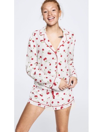 Піжама Victoria's Secret Cotton Pj Set Cherry print