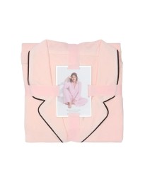 Піжама рожева Victoria’s Secret Modal Long Pj Set Angel Pink Logo Mom