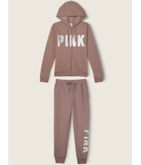 Спортивний костюм PINK Iced Coffee Sgine Brown Logo Pink