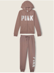 Спортивный костюм PINK Iced Coffee Sgine Brown Logo Pink
