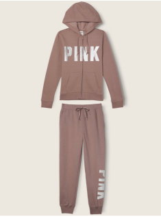 Спортивний костюм PINK Iced Coffee Sgine Brown Logo Pink