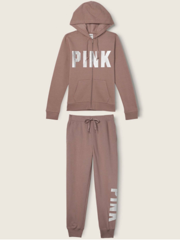 Спортивний костюм PINK Iced Coffee Sgine Brown Logo Pink
