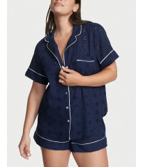 Пижама Cotton Short Pajama Set Deep Blue