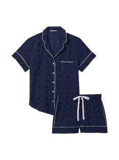 Піжама Cotton Short Pajama Set Deep Blue