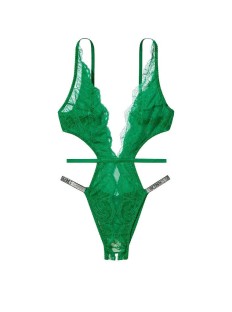 Боди VERY SEXY Green Lace Unlined Strappy Teddy