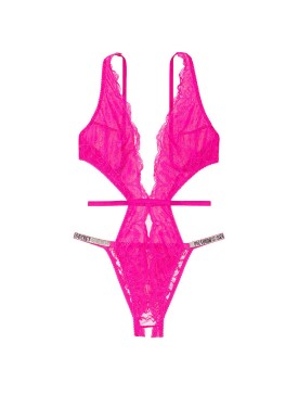 Боди Very Sexy Fuchsia Frenzy Lace Unlined Strappy Teddy