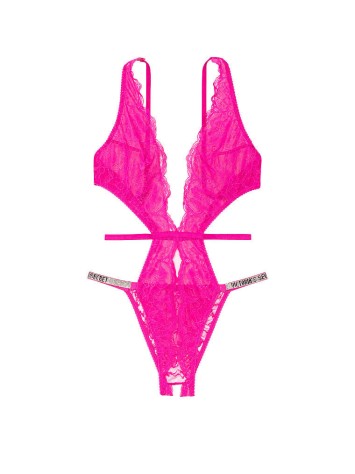 Боди Very Sexy Fuchsia Frenzy Lace Unlined Strappy Teddy