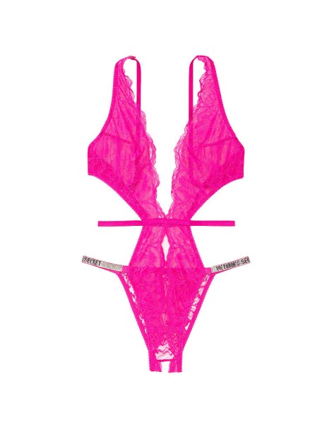Боді Very Sexy Fuchsia Frenzy Lace Unlined Strappy Teddy