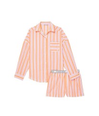 Пижама Cotton Stripes PJ Set Long Sleeve Orange Stripe