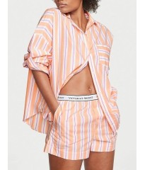 Пижама Cotton Stripes PJ Set Long Sleeve Orange Stripe