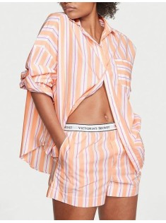 Піжама Cotton Stripes PJ Set Long Sleeve Orange Stripe